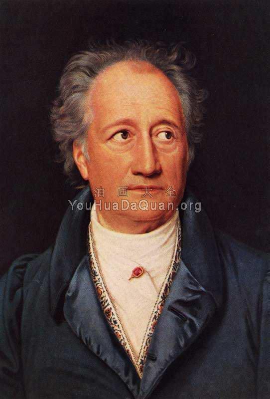 Goethe, detail - 约瑟夫·卡尔·斯蒂勒